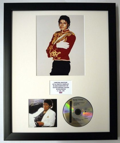 MICHAEL JACKSON/Darstellung mit Foto und CD | Limited Edition des Albums THRILLER