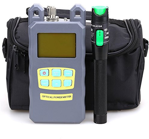 Cruiser Fiber Tool Kit, 3-in-1 Visual Fault Locator, Optical Power Meter (-70dBm~+10 dBm), Empty Fiber Tool Bag, FC/SC/ST, 20KM, OTDR Measurement