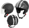 Motorradhelm Motorrad Roller Offenes Jet Helm Viser ECE 22-06 Matt Schwarz S