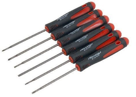 Neilsen 6pc Precision Screwdriver Set Slotted Pozi Torx Jewllers