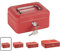 ARREGUI Elegant C9214 Geldkassette aus Stahl | Geldbox | 15 cm breit | Abschließbare Kasse mit Geldeinsatz | Kleine Geldkassette mit Schlüssel und Münzeinsatz/Geldeinsatz | Geldkasse | rot