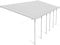 Canopia by Palram Terrassenüberdachung Alu Feria 3X8.50 Polycarbonat Hohlkammerplatten Pergola 851 x 300 cm Weiss zur Überdachung ihrer Terrasse