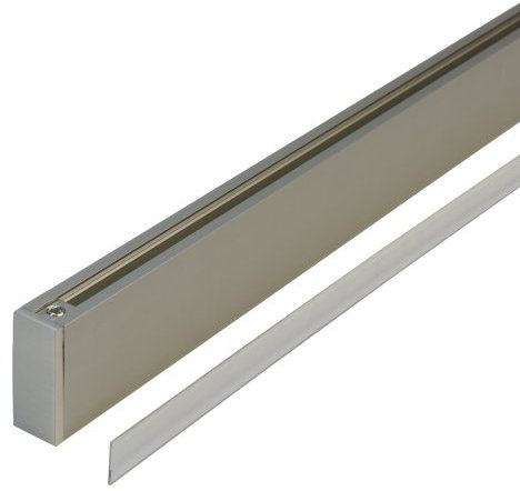 Liedeco Vorhangstange, 60 cm, Nickel-matt, 1 Stück (inkl. Keder)