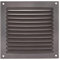 WOLFPACK LINEA PROFESIONAL - Rejilla Ventilación Atornillar 15x15 cm. Aluminio Color Marrón