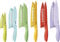 Cuisinart 12 pièces avec revêtement en céramique de Couteau de Couleur avec écrins, Multicolore