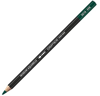 Caran D'ache Museum Aquarelle Pencil, Moss Green (3510.225)