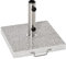Outsunny Pied de parasol carré 25 kg, support parasol en granit avec tube en acier inoxydable Ø 35/38/48 mm, pour terrasse piscine patio jardin, 40 x 40 x 36 cm, gris