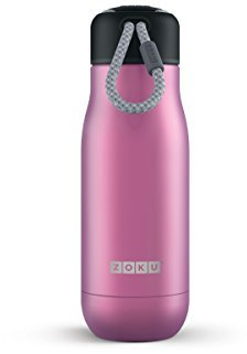 Zoku - Botella de Acero Inoxidable (350 ml, 6,7 x 6,7 x 21 cm), Color Violeta