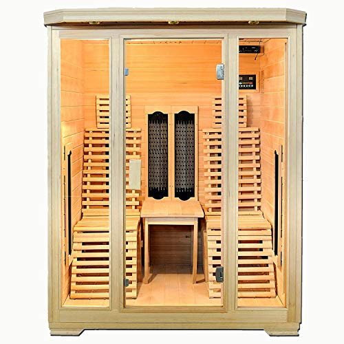Trade-Line-Partner Cabine infrarouge/cabine chauffante/sauna d'angle pour 2 personnes Action spéciale
