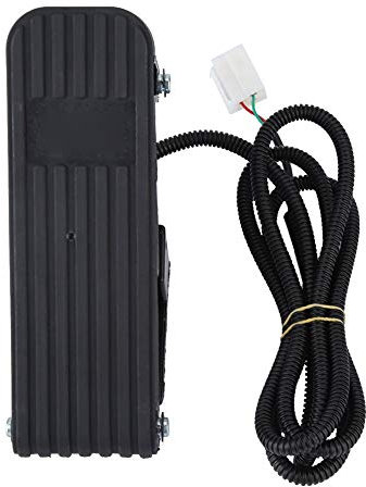 Aramox Bremspedal Auto, Gaspedal für E-Bike, Go-Kart, aus Acrylnitrilbutadienstyrol (ABS), für Downhill Bike, Schwarz, 1,5 m Kabellänge, 9/16 Zoll Gewindegröße, 390 g Gewicht, Neu und Originalverpackt