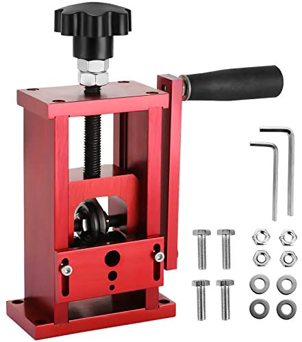 VEVOR Máquina Pelacables de Cobre de 1,5-20 mm 1 Cuchilla, Pelacables Reciclaje de Metal Dimensión de 70 x 80 x 160 mm, Herramienta de Pelado de Cables Manual y Semiautomático para Garaje Rojo