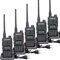 Retevis RT85 Walkie Talkie, Portátil 2 Vías Radio Doble Banda, Transceptor Profesional de 2m/70cm con VOX, DTMF, Walkie Talkie 200 Canales Largo Alcance para Almacén, Fábrica (Negro, 5 Piezas)