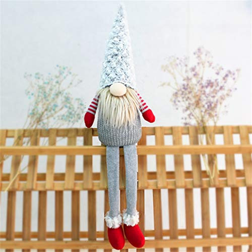 qiaoxiahe Handgemachte Wichtel Santa Dolls süße Schaufenster Rudolph der Wald Alter Mann Kinder Geburtstag Weihnachten Weihnachten Figur aus Weihnachtsfigur Dwarf schöneren Weihnachts Deko