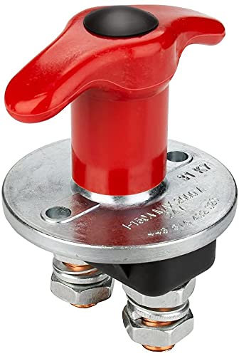 Jtron Battery Isolator Switch, 12-24V 250A Automotive Car Battery Cut Off Switch for Car, Vehicle, RV and Boat (On/Off)