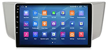 Autoradio Bluetooth Autoradio Mit Freisprecheinrichtung Mit 9 Zoll Bildschirm Rückfahrkamera, 2 Din Touchscreen Car Radio Für Lexus RX300 RX330 RX350 RX400H 2003-2009,Octa core,4G+64G