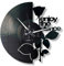 DISCOCLOCK - Enjoy The Silence Uhr auf 100% recycelter Vinyl-Schallplatte. Geschenk für alle Fans, leise Uhr, einfach zu hängen (Standard zifferblatt)