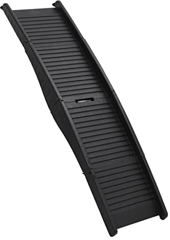 vidaXL Hunderampe Klappbar Schwarz 153x40x12,5cm Kunststoff Hundeautorampe