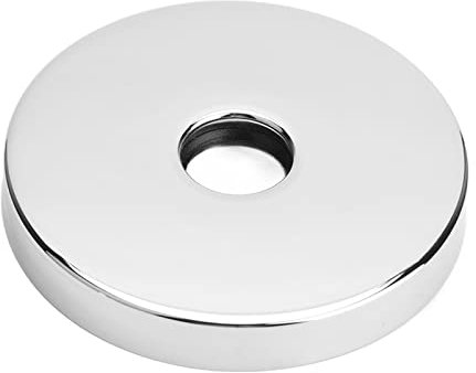 Duschflanschabdeckung, Edelstahl großer Duscharmflansch, Duscharm Runde Rosette Abdeckplatte für Duschkopfarme(#1)