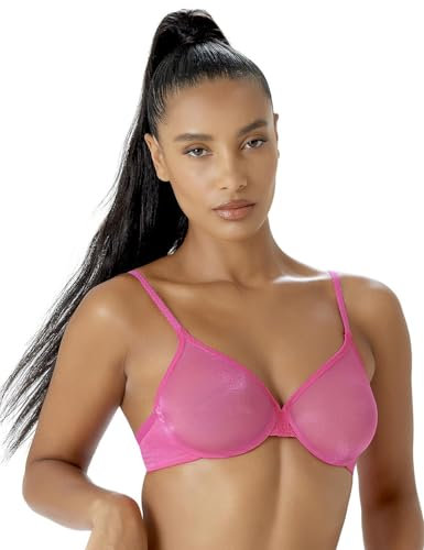 Gossard Damen Glossies Sheer Moulded Bra Geformter BH, Durchsichtig, Magenta, 65D