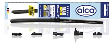 alca® Heckwischerblatt REAR FLAT 11 Zoll / 280 mm mit Adapter | Aerodynamischer Flachbalken-Heckwischer mit Hybridtechnologie & Edelstahlfeder, Langlebiger Gummizug mit Nanobeschichtung