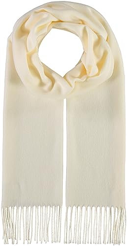 Giorgio Rimaldi Schal 30 x 180 cm - Weicher als Kaschmir - Schal einfarbig für Damen und Herren - Perfekt für Herbst und Winter Naturweiß