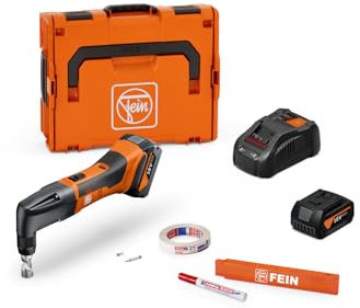 Fein Akku-Knabber ABLK 18 1.6 E AS Set 2x 5 Ah (für Dach- / Fassadenbau, geeignet für Wellbleche, Nibbler) 71321164000