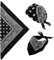 W WIDMANN MILANO Party Fashion, schwarze und weiße Bandana, 100% Baumwolle, optimaler Komfort, Maße 55 x 55 cm, vielfältige Muster, pflegeleicht, perfekt für Piraten- oder Cowboy-Kostüme