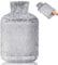 HAOCEE Borse Acqua Calda, 2L Borsa Dell'Acqua Calda Morbida Grande, Borsa Dell'Acqua Calda Con Tasca A Marsupio, Borsa Dell'Acqua Calda Per Scaldamani/Stomaco/Collo (Grigio)