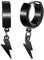 Yumilok Blitz Creolen Ohrringe Ohrstecker aus Edelstahl Ohrstecker Ohrringe für Damen Herren Ohrringe Stecker Damen Piercing