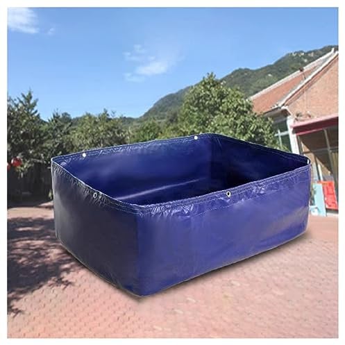 Teich, Gartenfischteich, Aufstellbecken (nur Leinwand, kein Rahmen), großes Aquakulturbecken, Fischbecken zur Zucht, zur Gartenbewässerung, Rahmen nicht im Lieferumfang enthalten(0.6x0.8x0.6m)