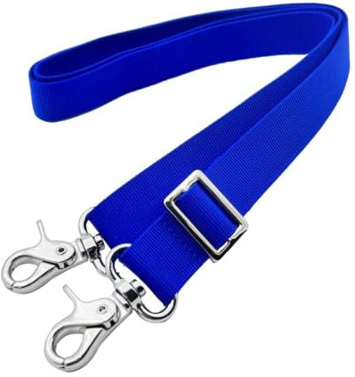 Adjustable Bimini Boat Top Straps,two Hooks Marine Awning Webbing Straps,with kirsite Heavy Duty Snap Hooks,Boat Awning Hardware Accessories,Premium Boat Canopy Strap,Pack of 2 (Blue, 32~59 )