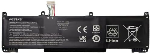 FESTAS RH03XL M02027-005 Batterie Compatible avec HP ProBook 430 440 450 455 G8 630 640 650 G8 ZHAN 66 Pro A 14 G4 G5 Series HSTNN-OB1T TPN-DB0B M02027-005 M01524-AC1 (11.4V 45Wh)