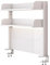 FPIGSHS 100cm Klemmbare Schreibtisch-stecktafel-Regal, Weiß 2-Ebenen Büro-Computertisch Zubehör Organizer für Büro, Gaming, Zuhause, modular aufhängbar, Klemmregal mit 20 Zubehörteilen (Weiß, 100cm)