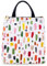 kate spade new york Süße Lunchtasche für Damen, große Kapazität, Lunch-Tasche für Erwachsene, mit silbernem, wärmeisoliertem Innenfutter und Aufbewahrungstasche, malerische Striche