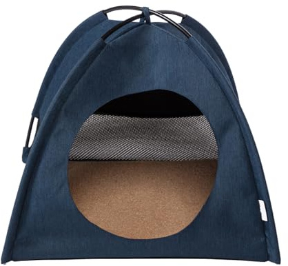 Danish Design Essentials Cat Tent Denim - Fun Cat Cave with Removeable, Machine Washable Mattress