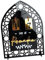 Mubarak Ramadan Adventskalender 7,8 x 5,9 Zoll Arabisches Eid Basteln Tischdekoration für Festival Party (Schwarz)