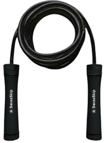 Swissskip Heavy Jump Rope by Dayan Kolev; 1lbs Weighted Skipping Rope for Beginners and Professional Athletes;