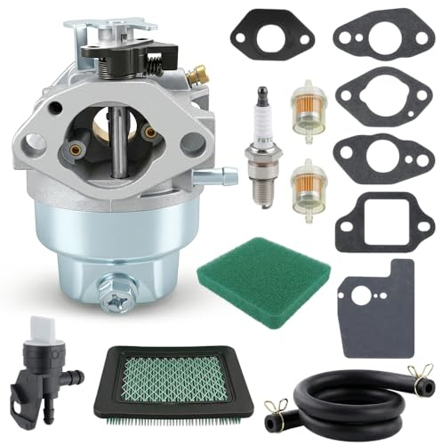 Kit Carburatore per HONDA GCV160 GC135 GC160 GCV135 GCV160A GCV160LA HRB216 HRS216 HRR216 HRT216 HRZ216 Sostituisce 16100-Z0L-023 Carburatore per Tosaerba con Filtro dell’aria e Candela di Accensione