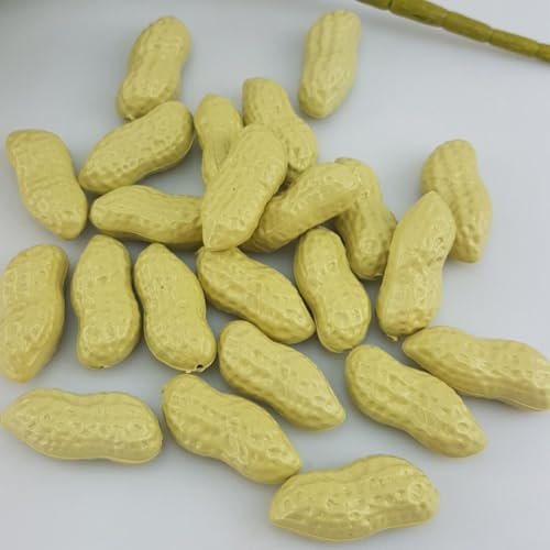 20 verduras artificiales decorativas con chile rojo y papa para uso doméstico y fiesta (cacahuete)