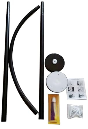Tringle à rideau de douche incurvée, support mural extensible, tringle à rideau d'angle en acier inoxydable pour salle de bain, tringle à rideau de douche en arc avec adhésif et