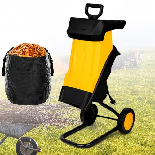 WIANQIAN Biotrituratore 2500 W a Doppia Lama per Rami e rametti 40mcable