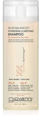 Giovanni - Shampoo 50:50 Balanced Hydrating-Clarifying For Normal To Dry Hair - 250 ml
