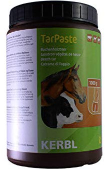 Kerbl Tar in Legno di faggio, 1000 g, in Caso di marciume Durante Il Cavallo, può Aiutare a ridurre la marciume nel Cavallo, in Una lattina, per la Cura degli Zoccoli e degli Artigli