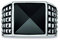 caï men Herren Ring Royal Punk 925 Silber rhodiniert schwarz coloriert Onyx schwarz 58 (18.5) - C4181R/90/13/58