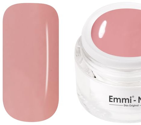 Emmi Nail Farbgel Rosa | UV/LED-Gel für brillante Farbintensität | Hohe Deckkraft, mittelviskos & selbstglättend | Kein Verlaufen in Nagelränder | 5 ml – Creamy Rose