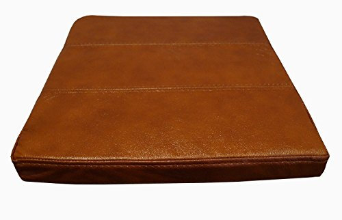Quattro Meble Antic Braun Echtleder Sitzkissen Lederkissen Sitzpolster fur Sessel Stuhle Echt Leder Kissen Sitzauflage Auflage Modell 3P (40 x 40 cm)