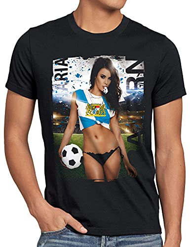 style3 Bayern Soccer Girl Herren T-Shirt Fußball Trikot München Oktoberfest Germany WM 2026 Weltmeisterschaft