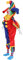 Perfeclan 38cm 15 Zoll Vintage Porzellan Hängenden Fuß Clown Puppe Harlekin Puppe Modell - # 1, 38cm
