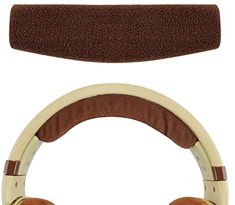 Geekria Velour Headband Pad Compatible with Sennheiser HD598, HD598SE, HD598CS, HD595, HD569, HD559, HD558, HD555, HD518, HD515, Game ONE, PC360, PC373D Headphones (Brown)