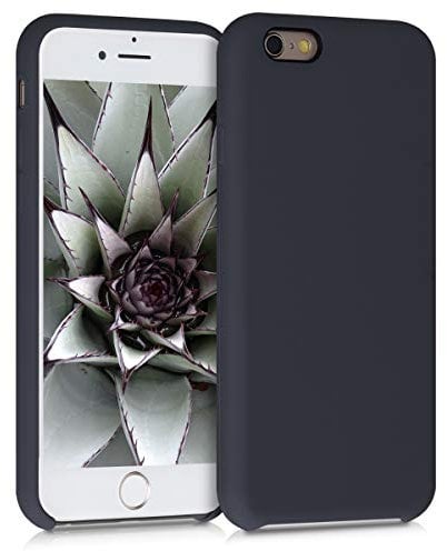 kwmobile Case Compatible with Apple iPhone 6 / 6S Case - TPU Silicone Phone Cover with Soft Finish - Blueberry